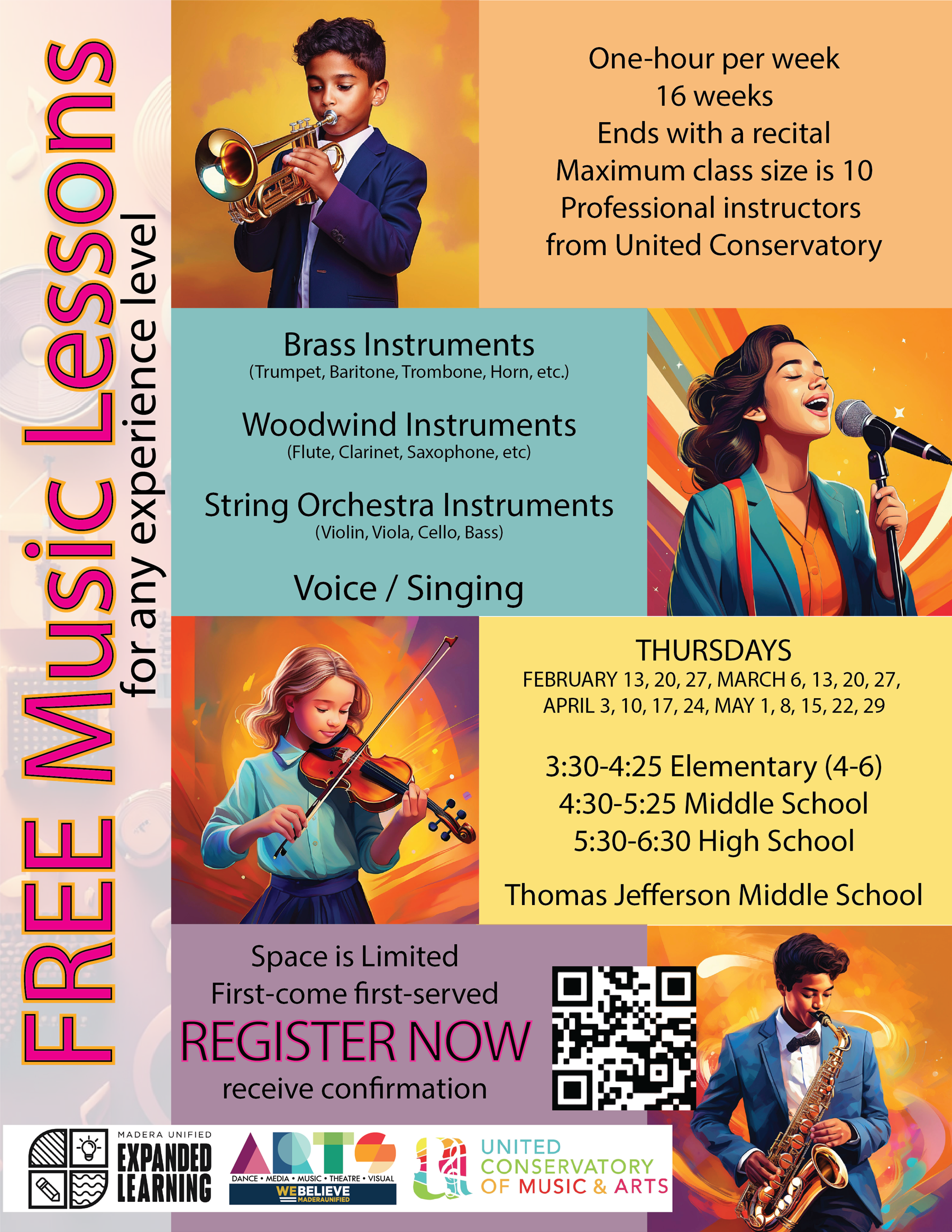 Free Music Lessons Flyer